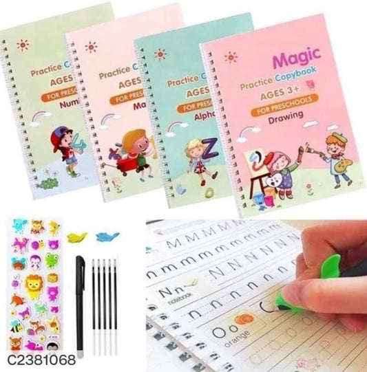 Sank Magic Practice Copybook for Kids - The Print Handwiriting Workbook-Reusable Writing Practice Book (Multi Magic Practice Book)