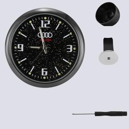 Analog Car Mini Quartz Clock With Brand Logo
