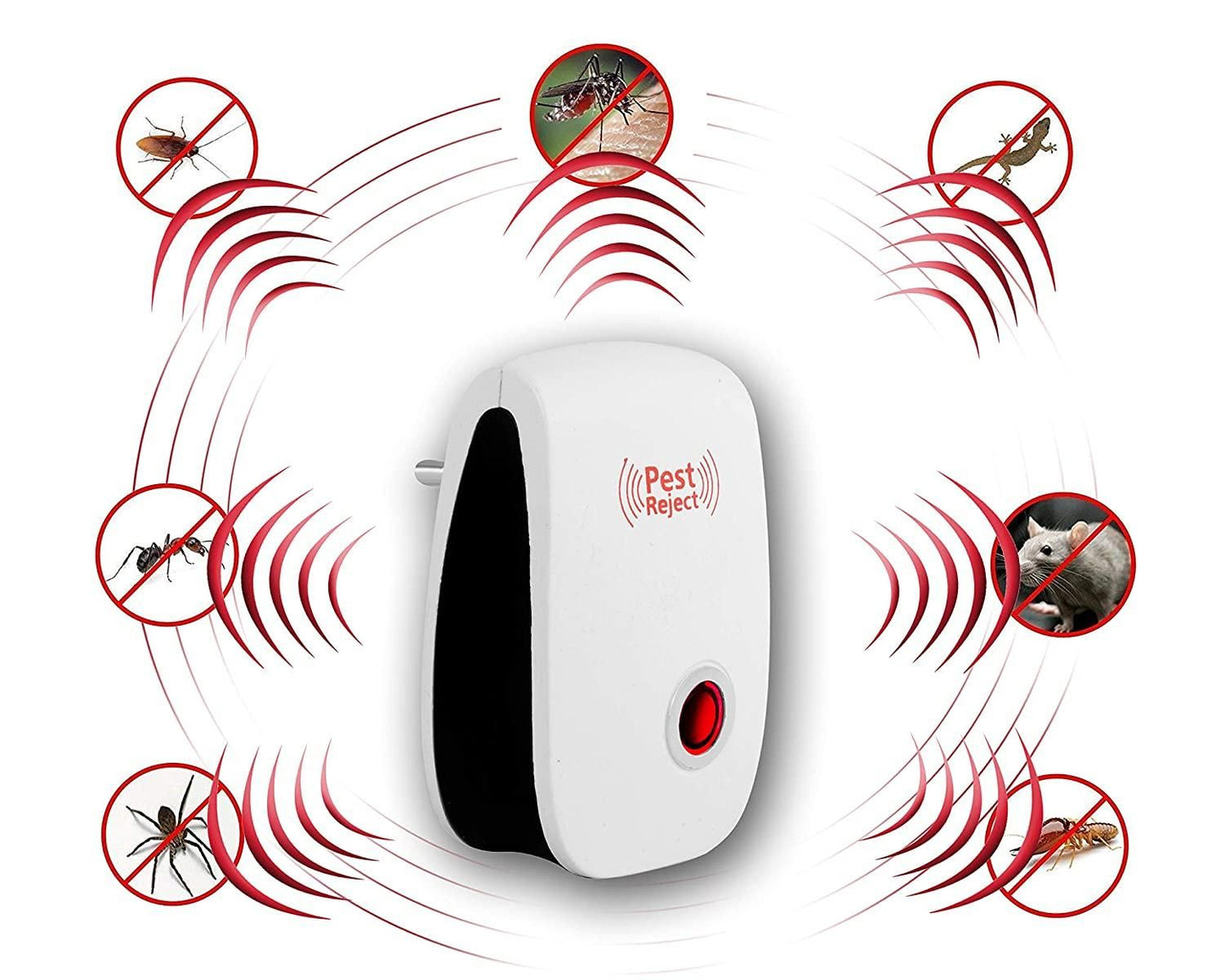 Pest Repeller- Ultrasonic Pest Repeller for Mosquito, Cockroaches, etc (Pack of 1)
